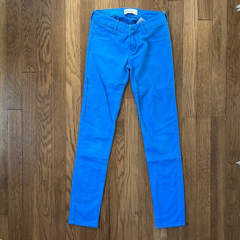 Abercrombie kids blue jeans. Girls size 14. Used.